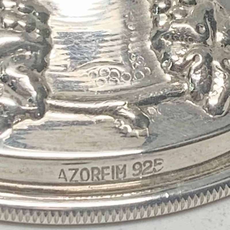 Silver Hazorfrim Kiddush Grape Embossed Cup