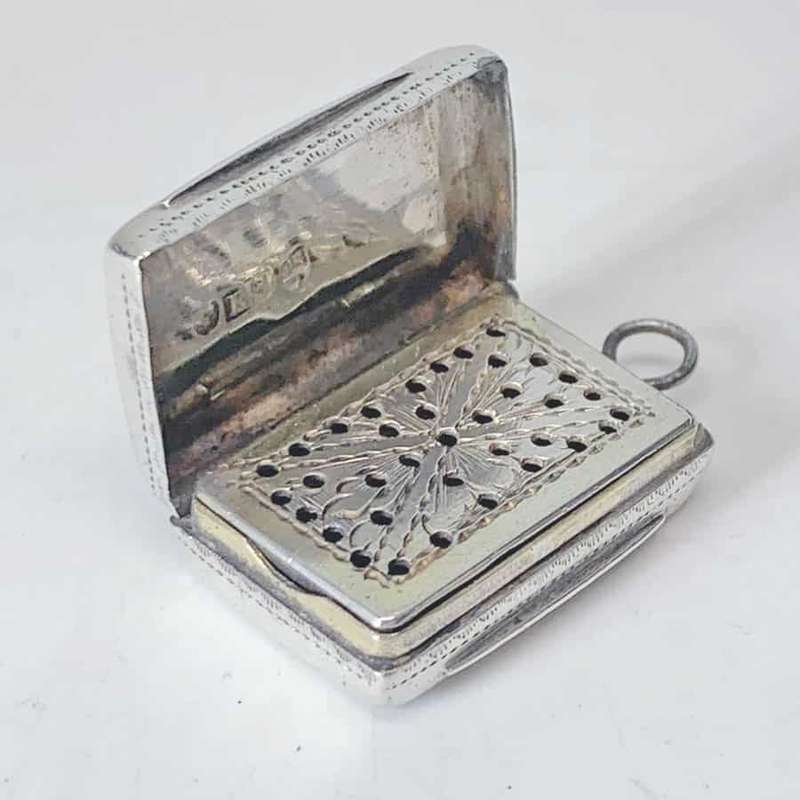 Victorian Sterling Silver Vinaigrette By Edward Smith Birmingham 1852