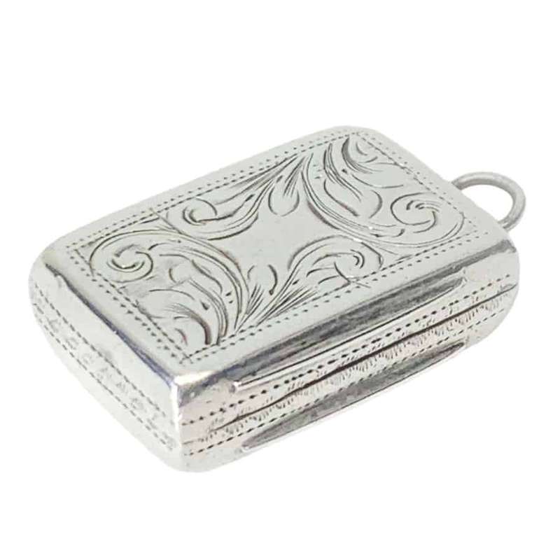 Victorian Sterling Silver Vinaigrette By Edward Smith Birmingham 1852
