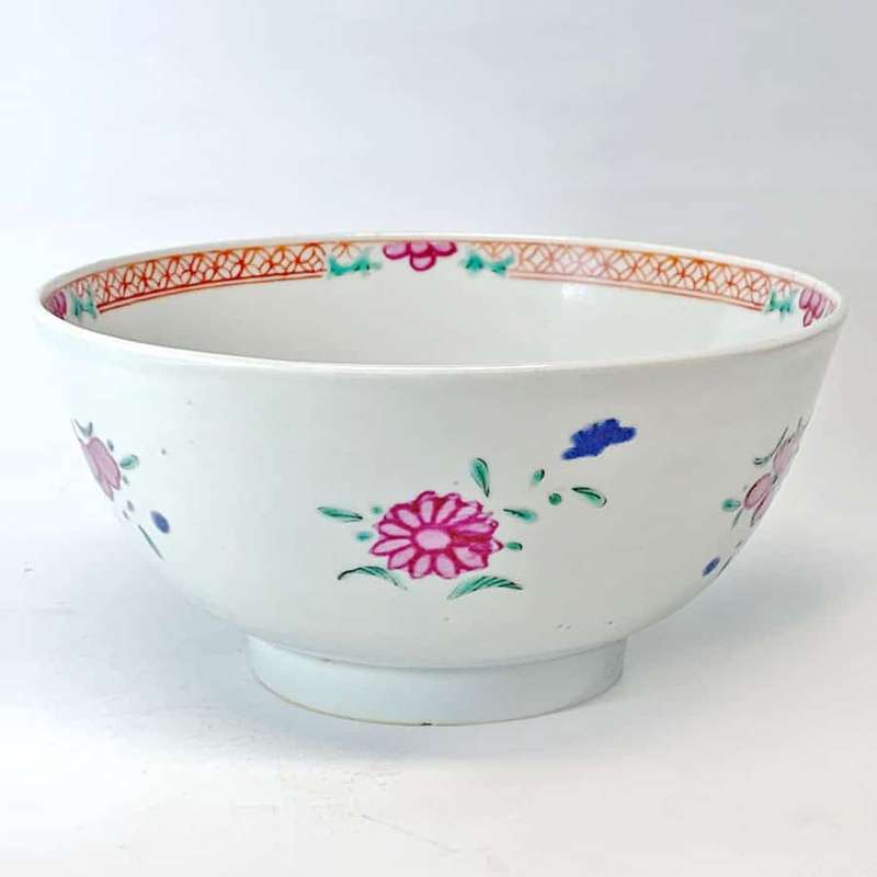 Antique Chinese Famille Rose Bowl C1800 Jiaqing