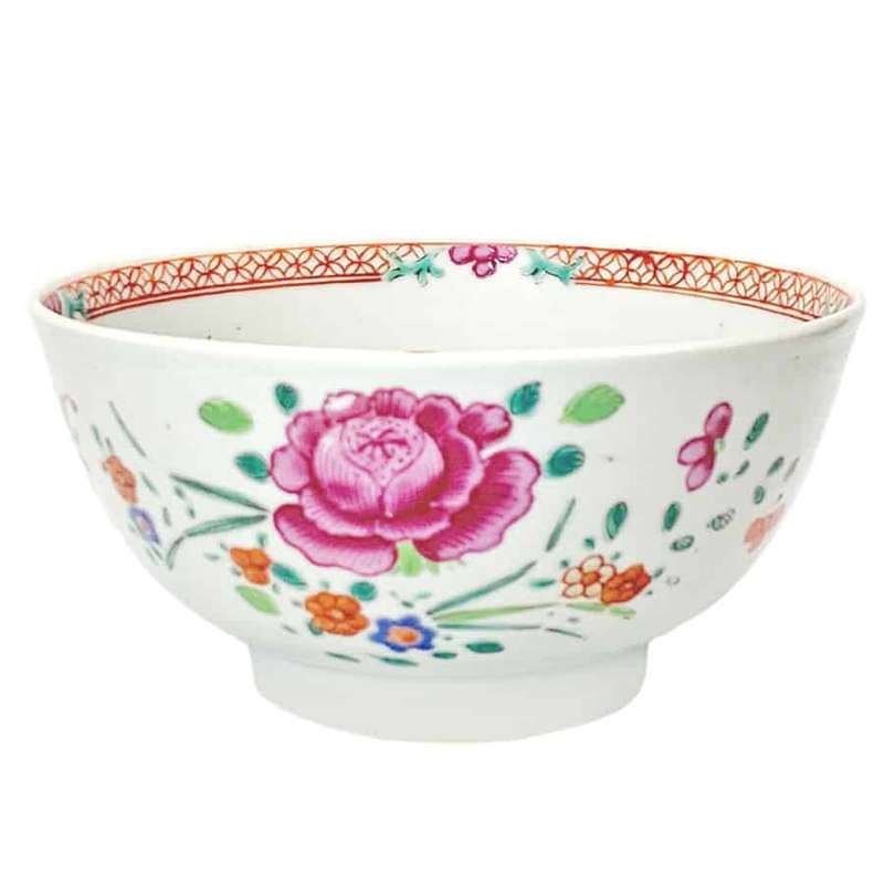 Antique Chinese Famille Rose Bowl C1800 Jiaqing