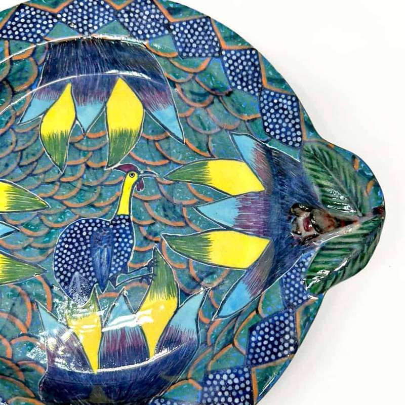 Ardmore Studio Guinea Fowl Bowl By Mokuphiwa 2000