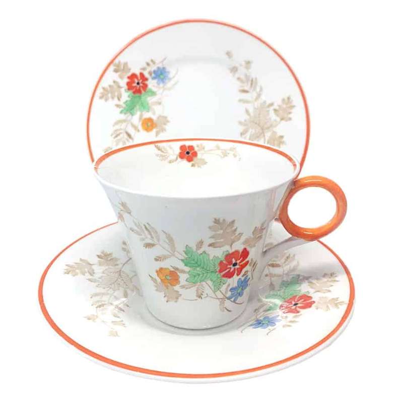 Art Deco Shelley Tea Trio Orange Blossom 781613