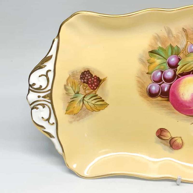 Aynsley Orchard Gold Fruit Sandwich Tray D Jones