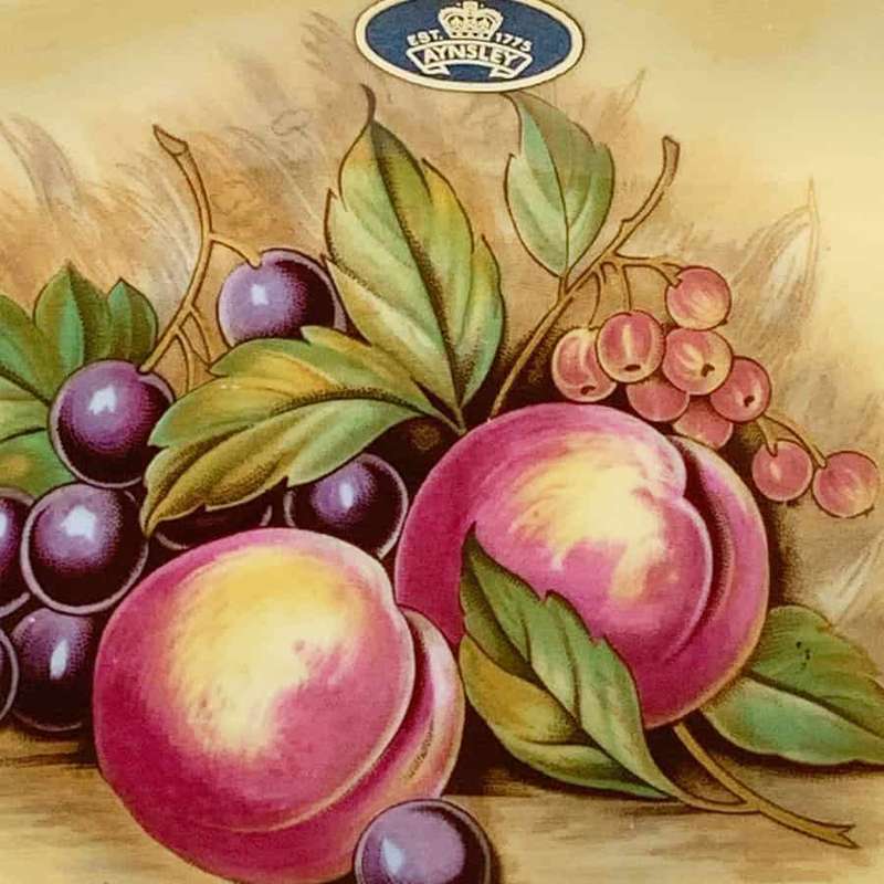 Aynsley Orchard Gold Fruit Sandwich Tray D Jones
