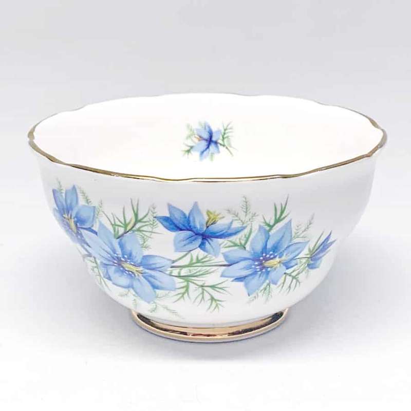 Colclough Blue Flower 8788 Sugar Bowl C1955