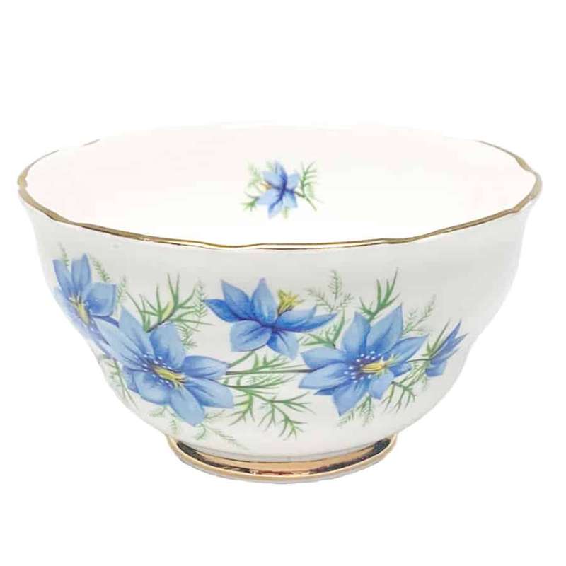 Colclough Blue Flower 8788 Sugar Bowl C1955