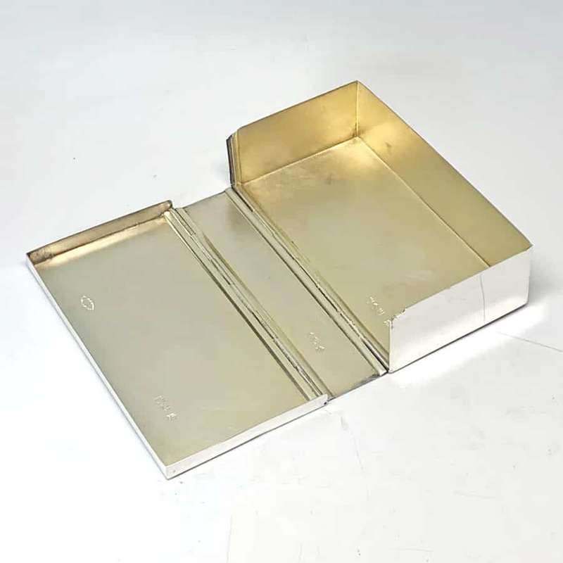 Edwardian Hallmarked Silver Hunters Lunch Box London 1901
