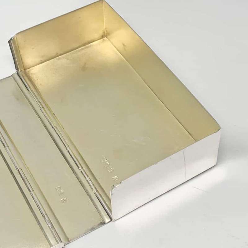 Edwardian Hallmarked Silver Hunters Lunch Box London 1901