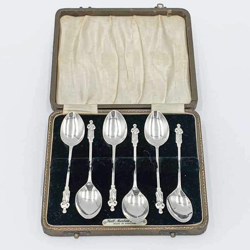 Hallmarked Silver Apostle Tea Spoons Birmingham 1923