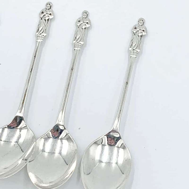 Hallmarked Silver Apostle Tea Spoons Birmingham 1923