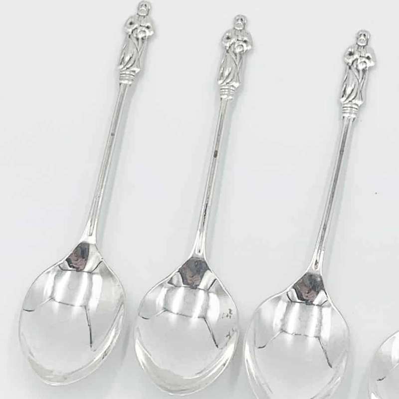 Hallmarked Silver Apostle Tea Spoons Birmingham 1923