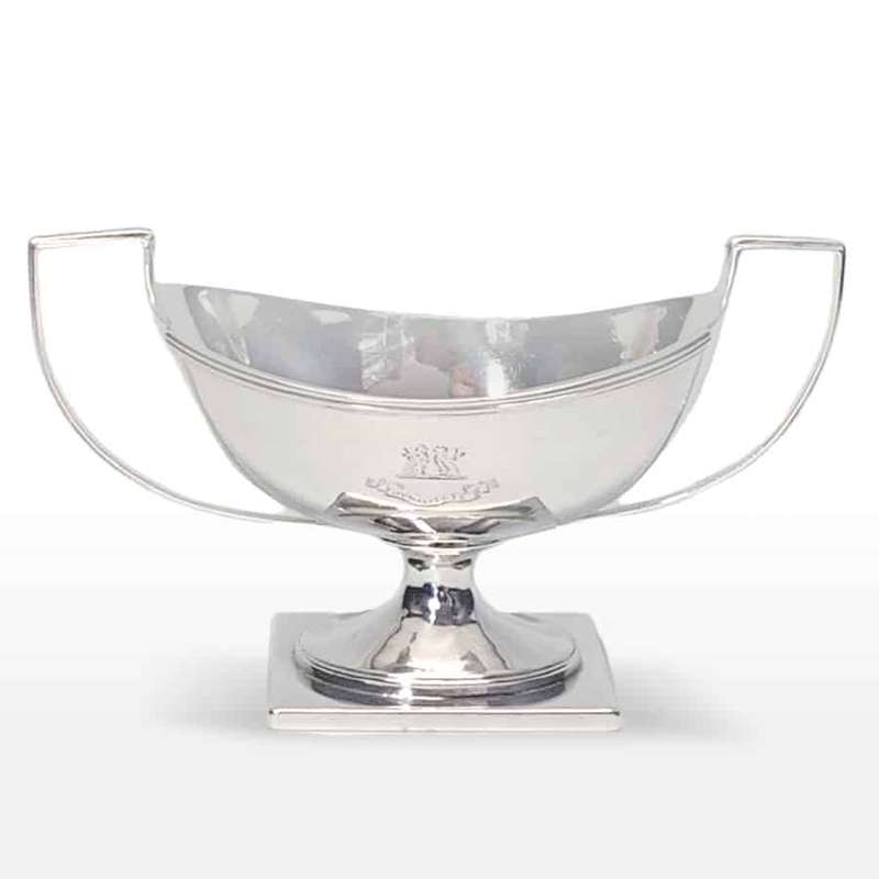 Hallmarked Silver Double Handle Salt London 1818