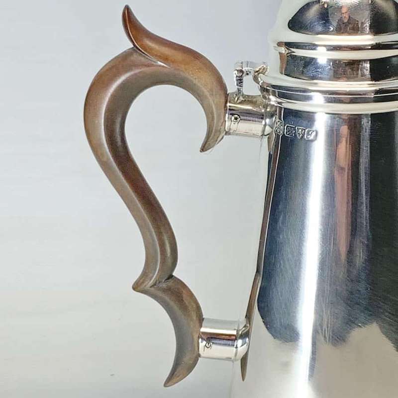 Silver Hallmarked Hot Chocolate Pot Chester 1918