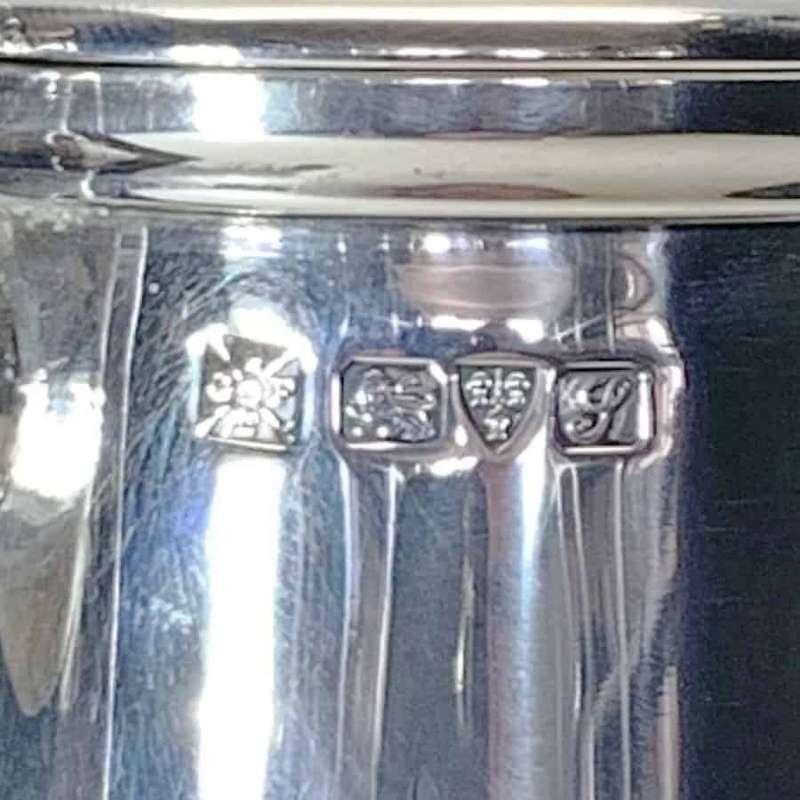 Silver Hallmarked Hot Chocolate Pot Chester 1918