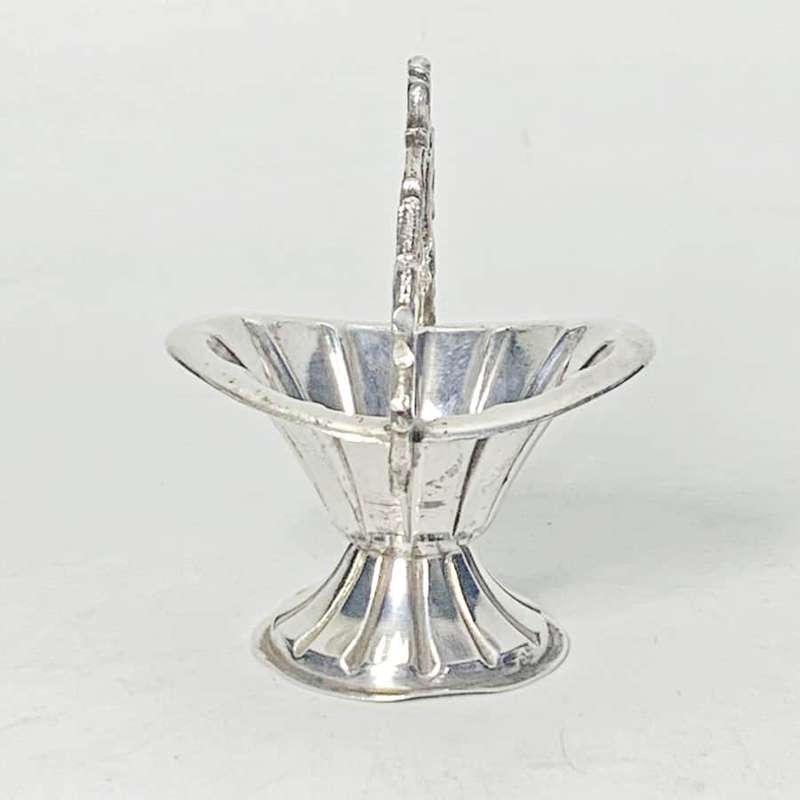 Hallmarked Silver Miniature Basket