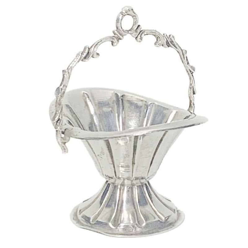 Hallmarked Silver Miniature Basket