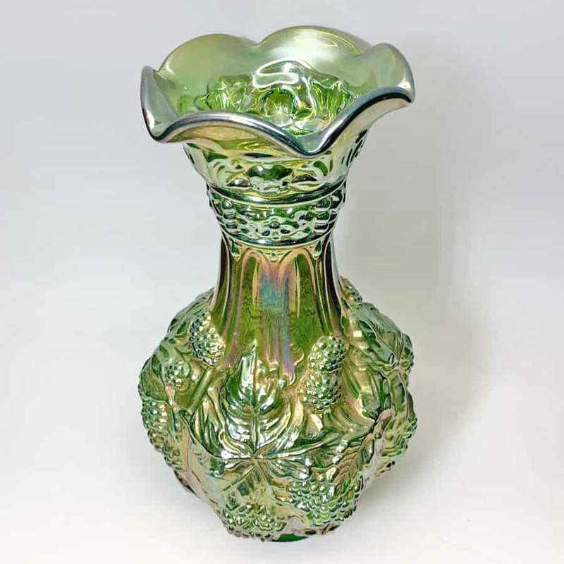 Imperial Carnival Glass Longberry Grape Vase  C1920
