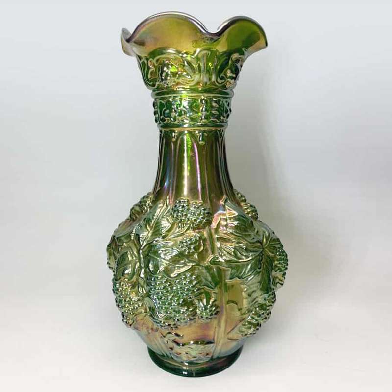Imperial Carnival Glass Longberry Grape Vase  C1920