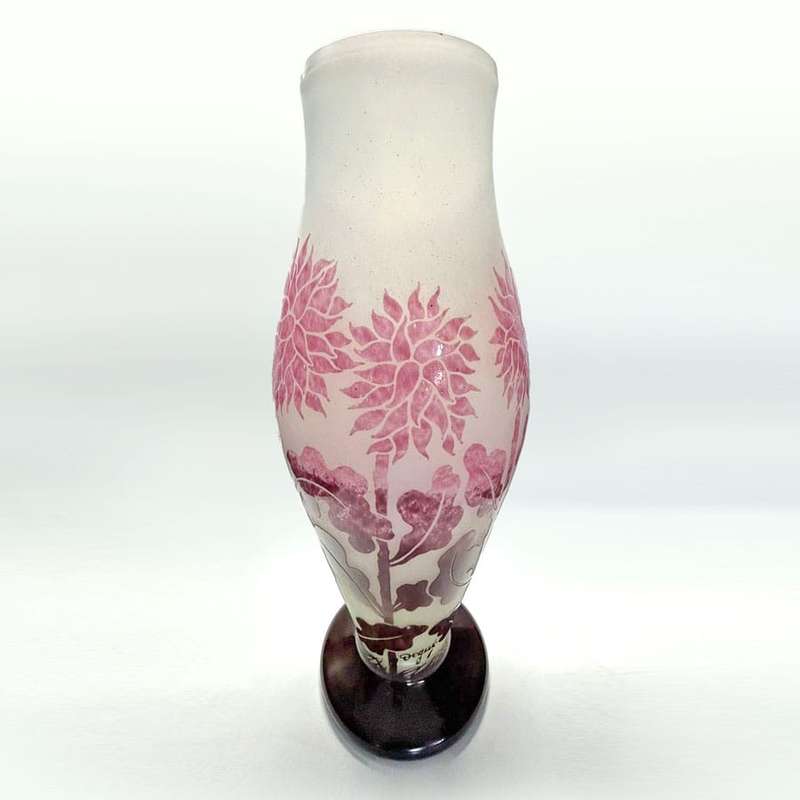 Large Degue Cameo Glass Vase C1930