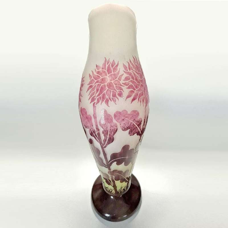 Large Degue Cameo Glass Vase C1930