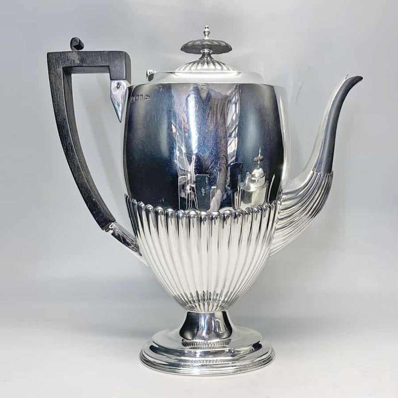 Late Victorian Hallmarked Silver Tea Service Sheffield 1898