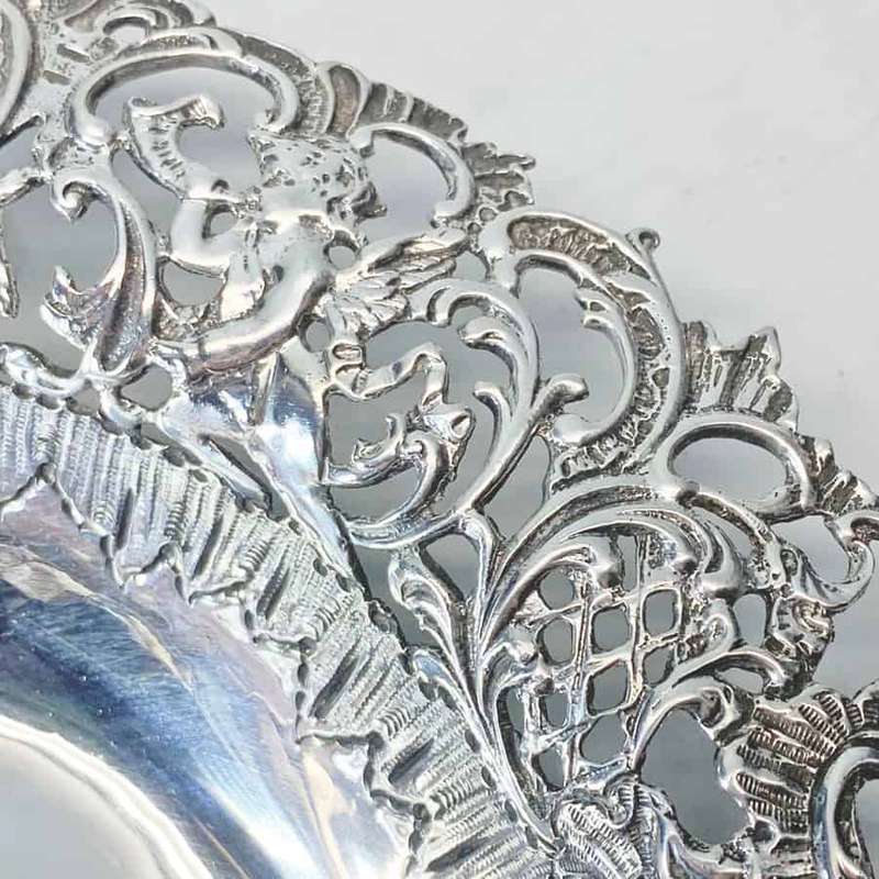 Late Victorian  Silver Pierced Bowl Birmingham 1893