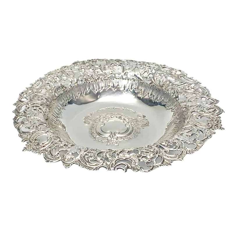 Late Victorian  Silver Pierced Bowl Birmingham 1893