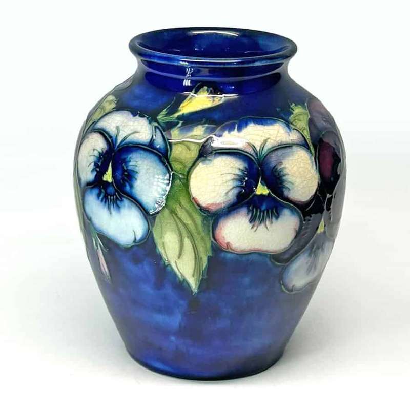 Moorcroft Pansy Pattern Vase C1925