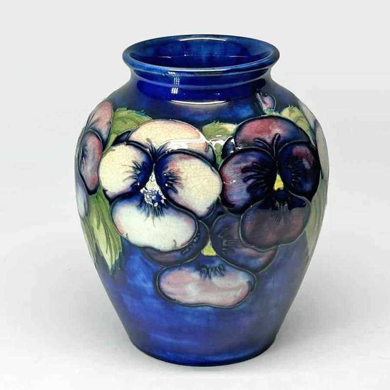 Moorcroft Pansy Pattern Vase C1925