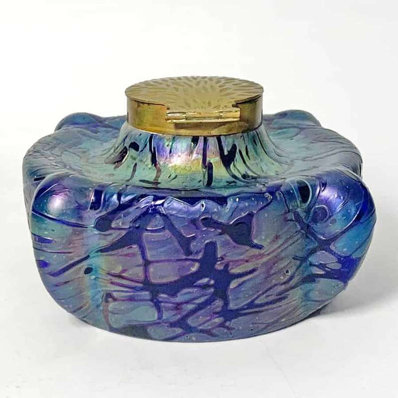 Wilhelm Kralik Art Nouveau Bacillus Dragonfly Inkwell C1905
