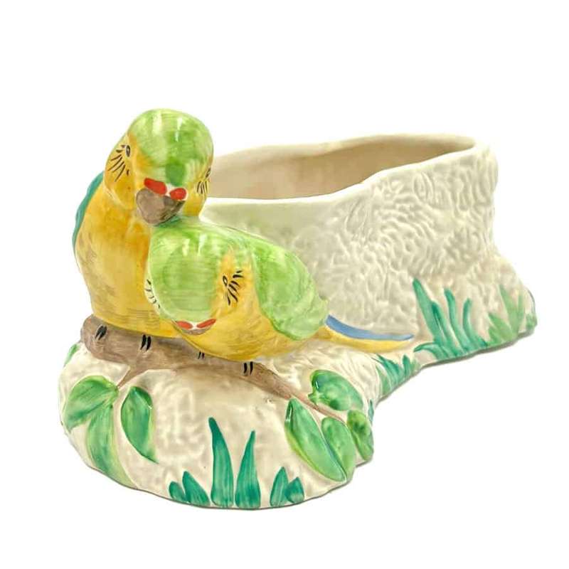 Clarice Cliff Art Deco Budgie Vase