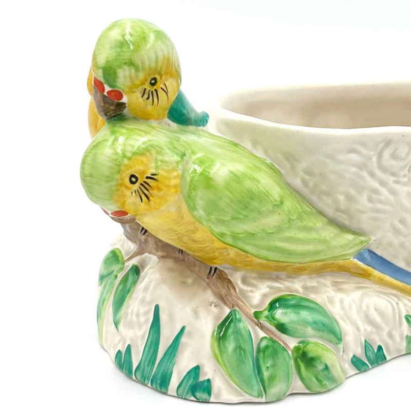 Clarice Cliff Art Deco Budgie Vase