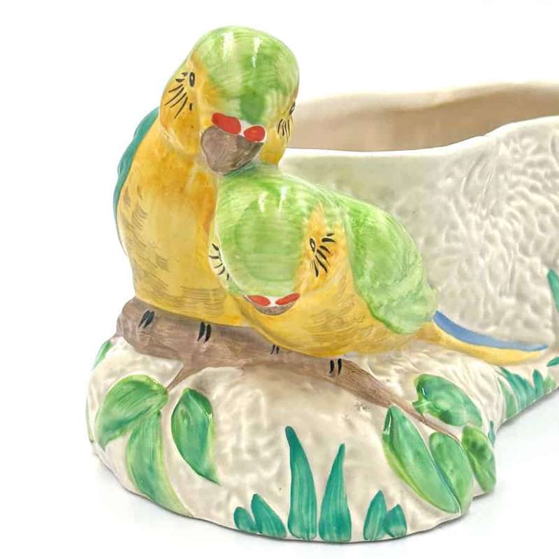 Clarice Cliff Art Deco Budgie Vase