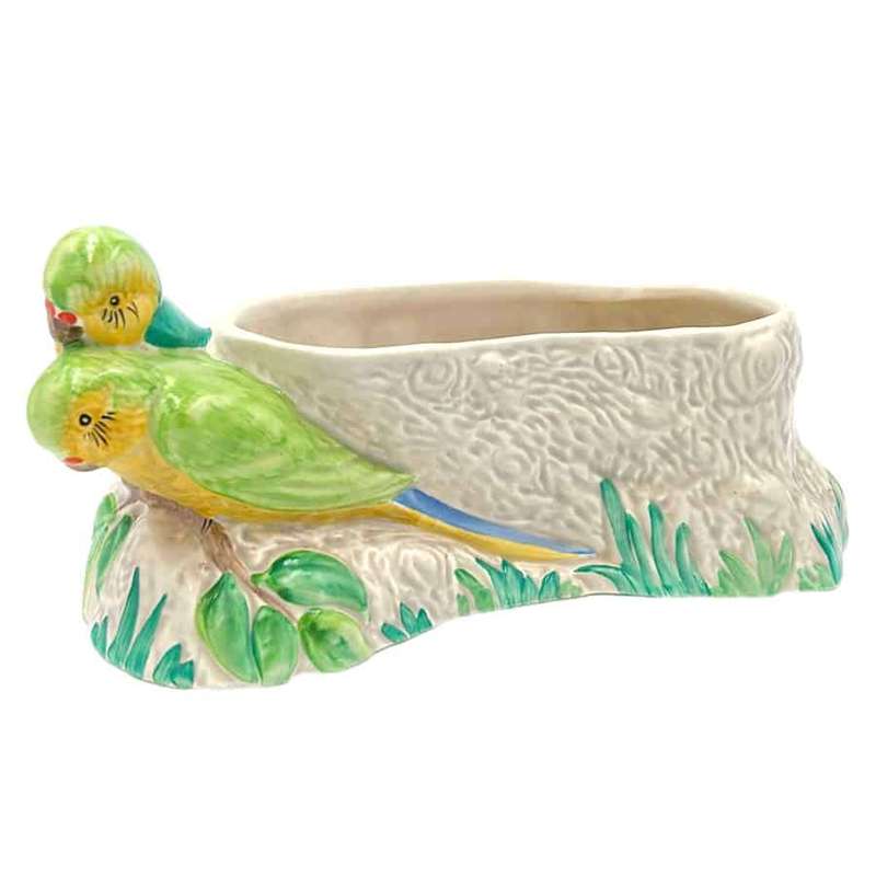 Clarice Cliff Art Deco Budgie Vase