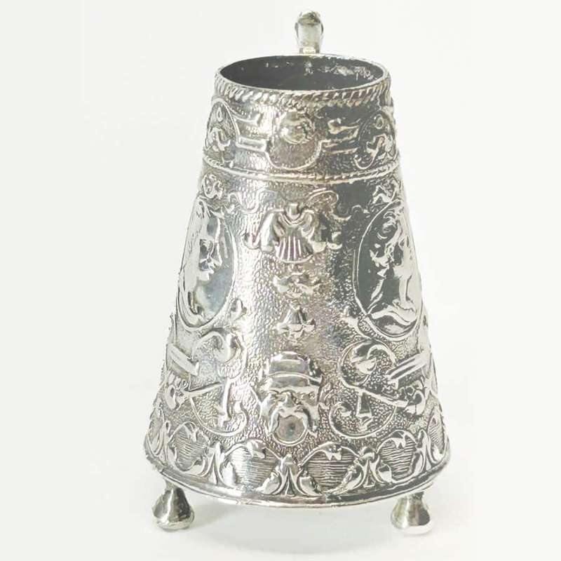 Dutch Silver Miniature Ornate Mug