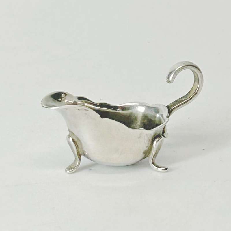 Hallmarked Silver Miniature Sauce Boat  Birmingham 1953
