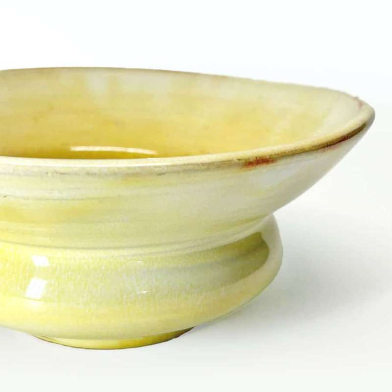 Linnware Straw Glaze Round Vase