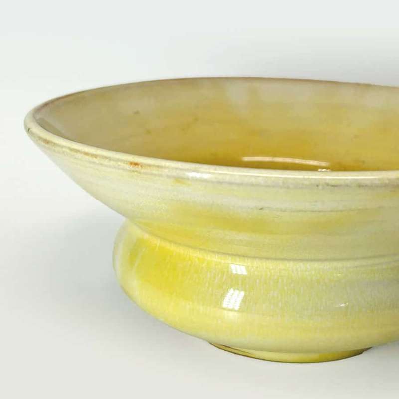Linnware Straw Glaze Round Vase