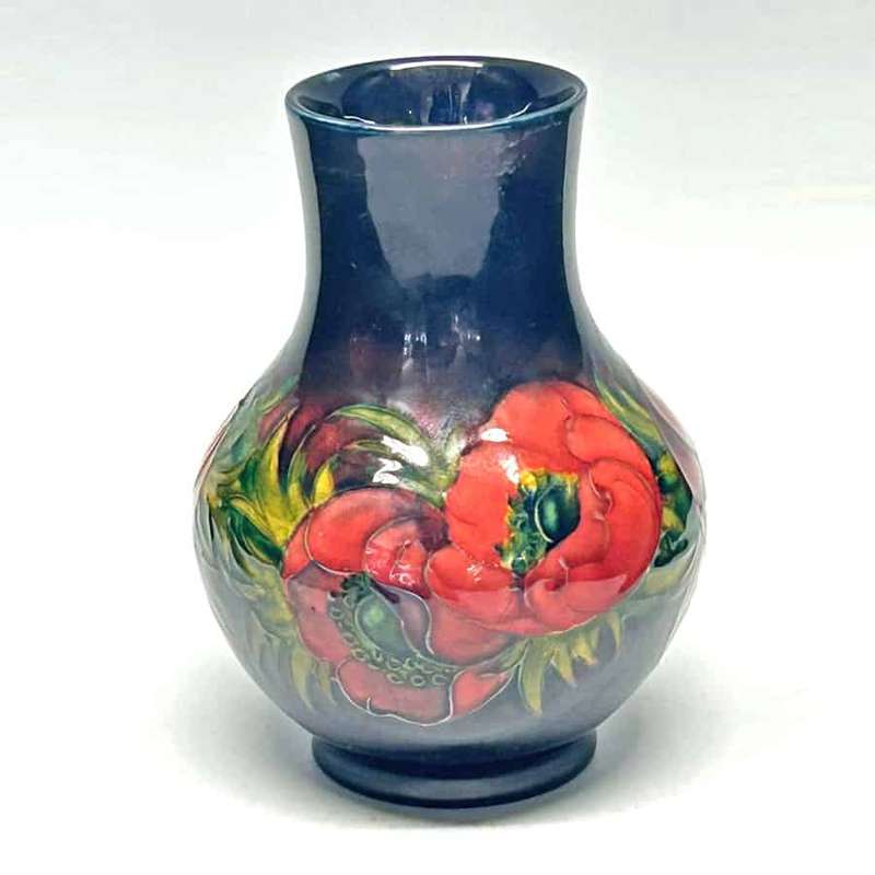 Fantastic Flambé Big Poppy William Moorcroft Vase C1920