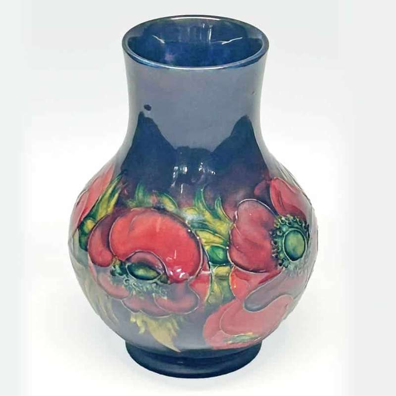 Fantastic Flambé Big Poppy William Moorcroft Vase C1920