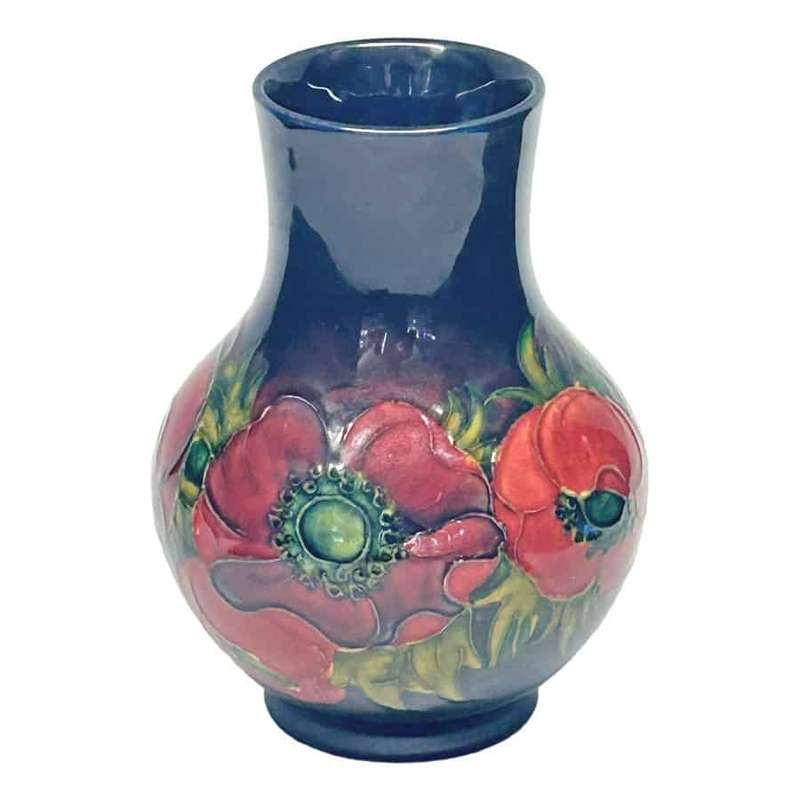 Fantastic Flambé Big Poppy William Moorcroft Vase C1920
