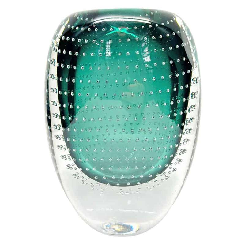 Murano Sommerso Controlled Bubble Vase C1960