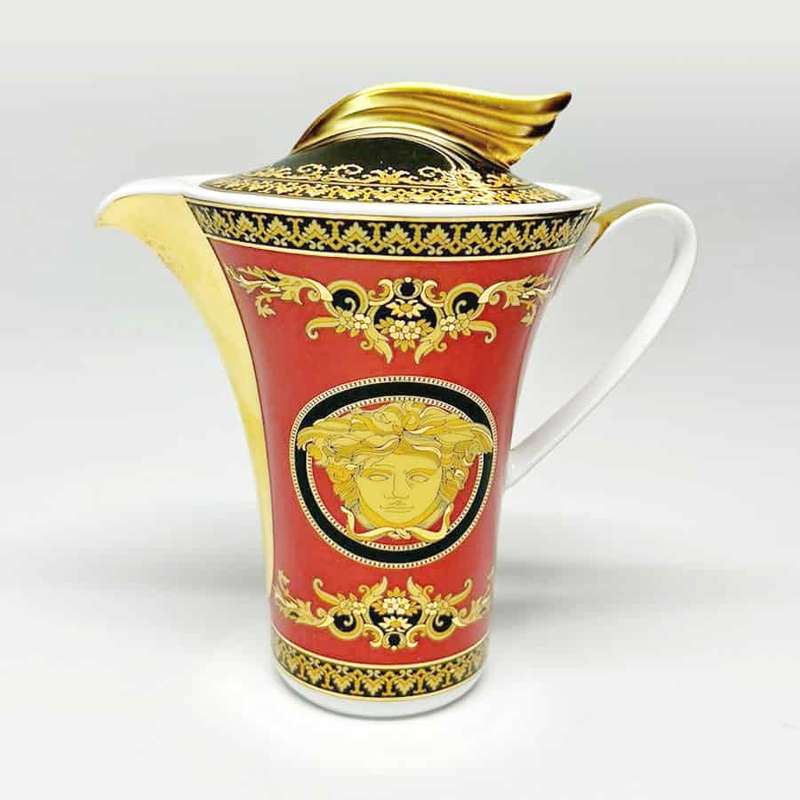 Rosenthal Versace Red Medusa Cream Jug