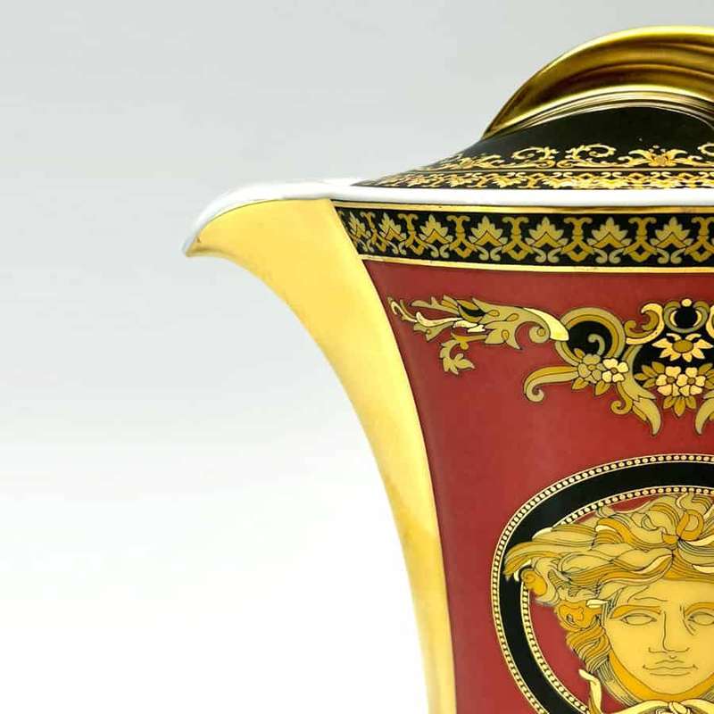 Rosenthal Versace Red Medusa Cream Jug