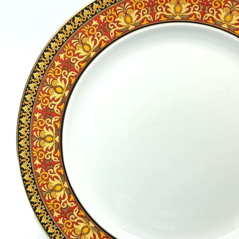 Rosenthal Versace Red Medusa Salad Plate