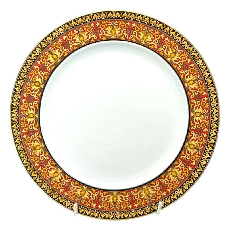 Rosenthal Versace Red Medusa Salad Plate