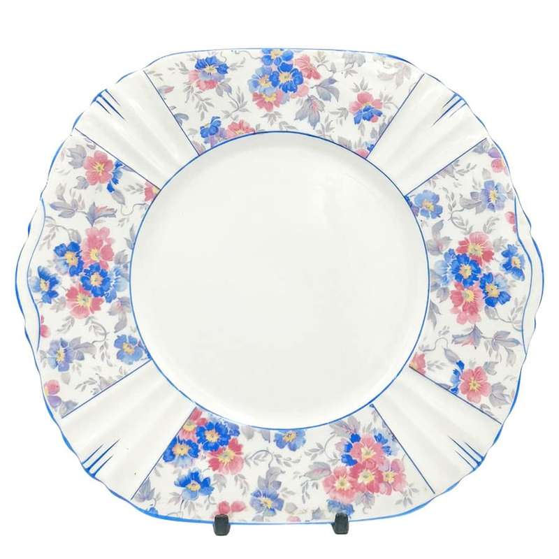 Royal Albert Art Deco Floral Cake Plate A625