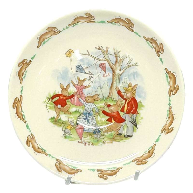 Royal Doulton Bunnykins Flying Kites Saucer