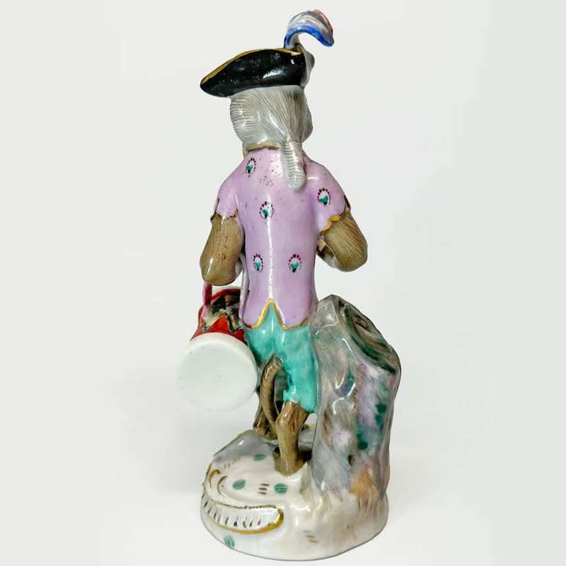 Sitzendorf Porzellanmanufaktur Monkey Band Drummer Player